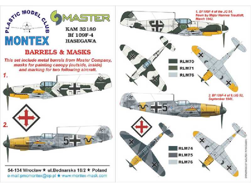 Bf 109F-4 Hasegawa - zdjęcie 1 Bf 109F-4 Hasegawa - zdjęcie 1
