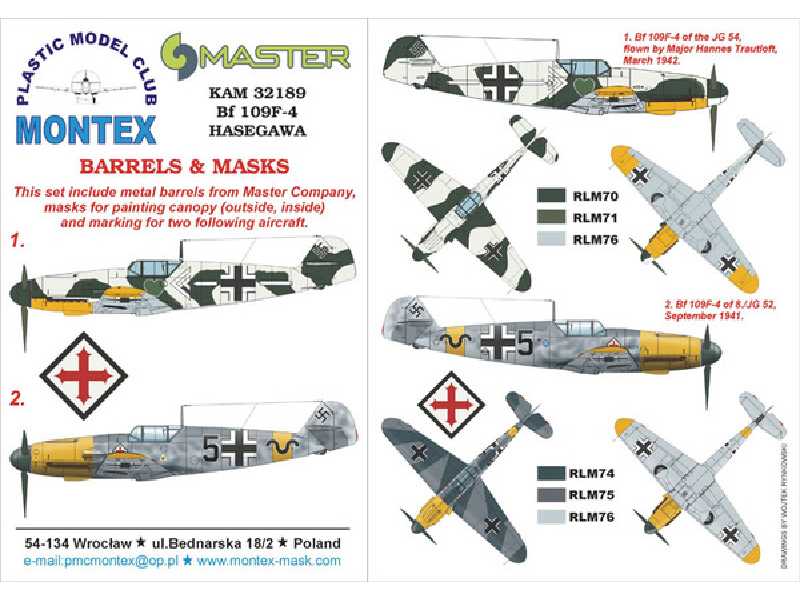 Bf 109F-4 Hasegawa - zdjęcie 1