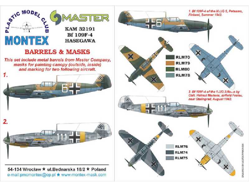 Bf 109F-4 Hasegawa - zdjęcie 1