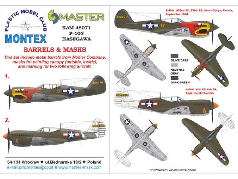 P-40N HASEGAWA - zdjęcie 1 P-40N HASEGAWA - zdjęcie 1