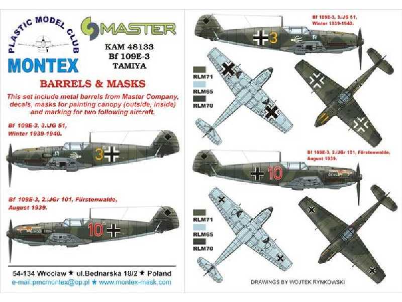 Bf 109E-3 – TAMIYA TAMIYA - zdjęcie 1 Bf 109E-3 – TAMIYA TAMIYA - zdjęcie 1
