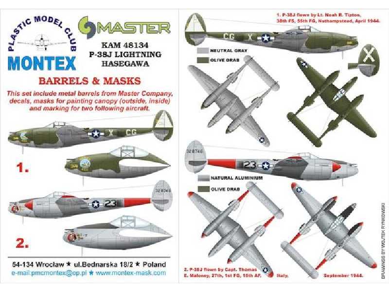 P-38J HASEGAWA - zdjęcie 1 P-38J HASEGAWA - zdjęcie 1