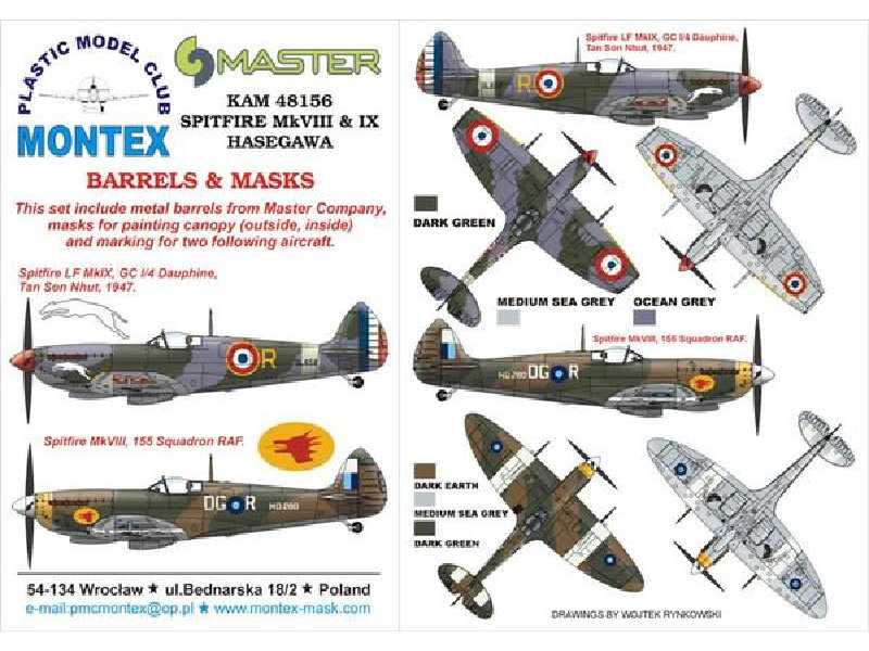 Spitfire MK VIII &amp; IX HASEGAWA - zdjęcie 1