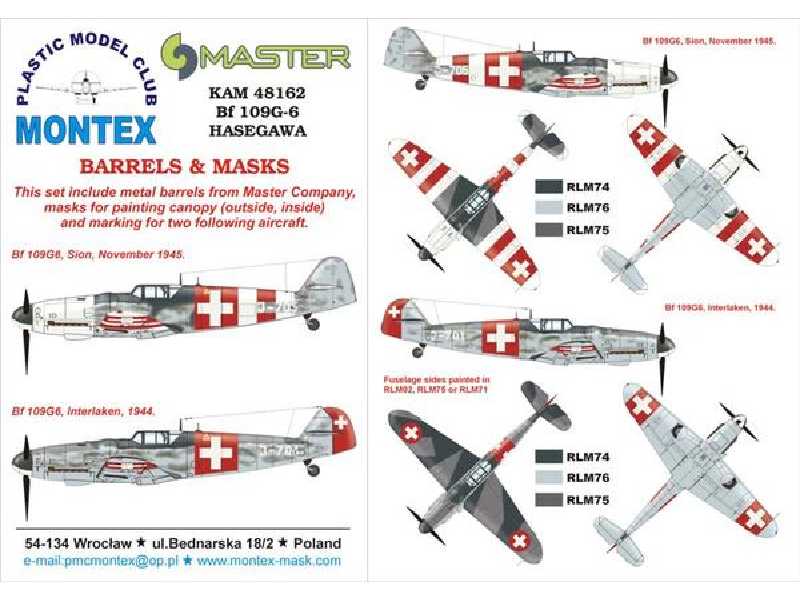 Bf 109G-6 (Swiss) HASEGAWA - zdjęcie 1