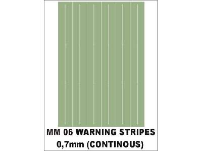 Warning stripes (continous) 0,7 mm 1 sheet - zdjęcie 1