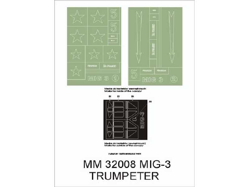 MiG-3 Trumpeter 2230 - zdjęcie 1