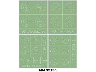 RAF ROUNDELS TYPE A 50,45,40,35,25 Inches - zdjęcie 1