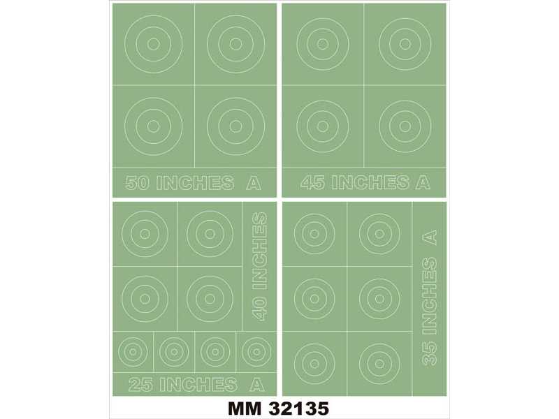 RAF ROUNDELS TYPE A 50,45,40,35,25 Inches - zdjęcie 1 RAF ROUNDELS TYPE A 50,45,40,35,25 Inches - zdjęcie 1