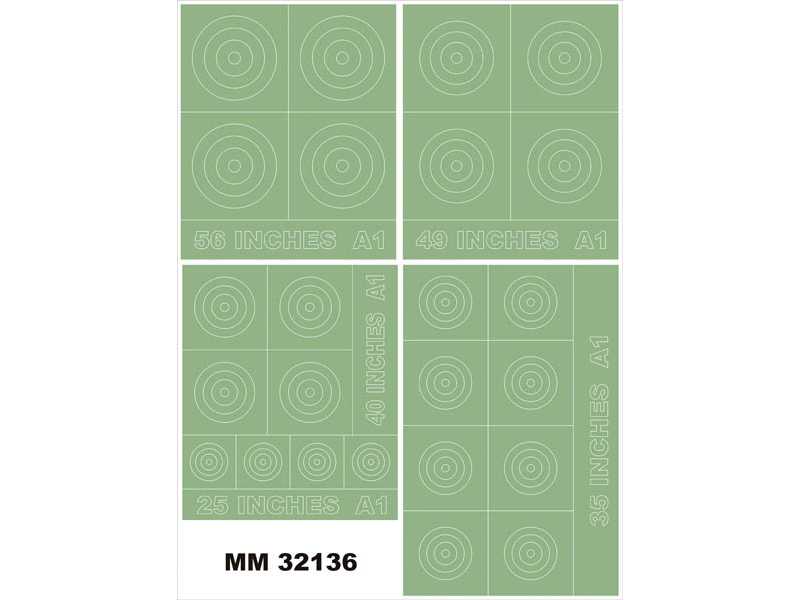 RAF ROUNDELS TYPE A1 56,49,40,35,25 Inches - zdjęcie 1