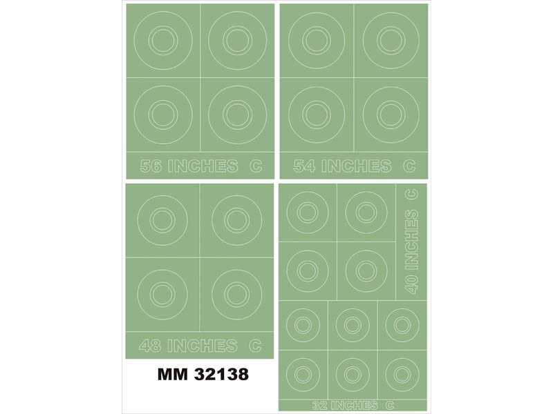 RAF ROUNDELS TYPE C 56,54,48,40,32 Inches - zdjęcie 1