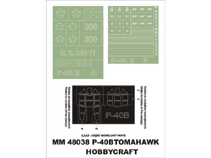 P-40 B Hobbycraft HC1450 - zdjęcie 1 P-40 B Hobbycraft HC1450 - zdjęcie 1