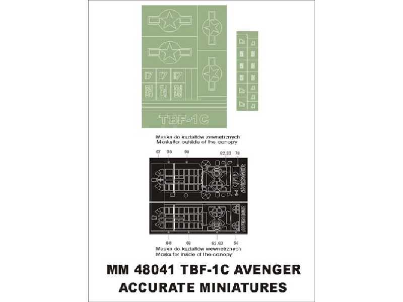 TBF-1C Avenger Acc.Miniatures 3403 i 3405 - zdjęcie 1 TBF-1C Avenger Acc.Miniatures 3403 i 3405 - zdjęcie 1