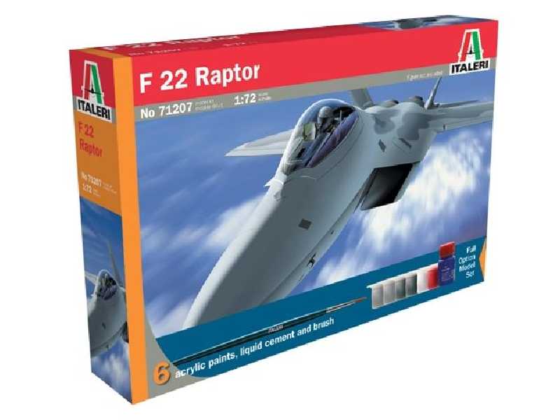F-22 Raptor z farbami i klejem - zdjęcie 1 F-22 Raptor z farbami i klejem - zdjęcie 1
