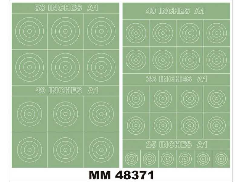 RAF ROUNDELS TYPE A1 56,49,40,35,25 Inches - zdjęcie 1