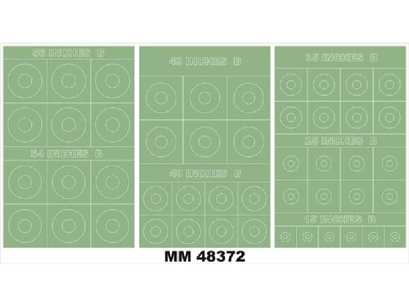 RAF ROUNDELS TYPE B 56,54,49,40,35,25,15 Inches - zdjęcie 1