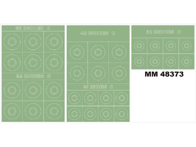 RAF ROUNDELS TYPE C 56,54,48,40,32 Inches - zdjęcie 1