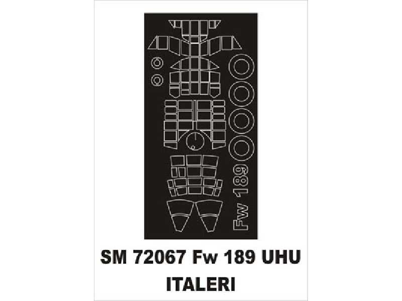 Fw 189 Uhu Italeri - zdjęcie 1 Fw 189 Uhu Italeri - zdjęcie 1