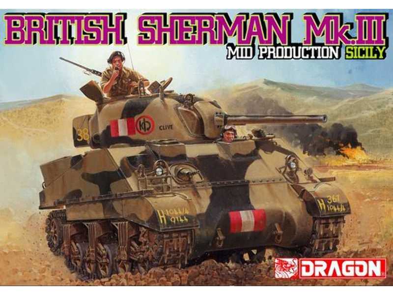 Sherman Mk.III - środkowa produkcja - Sycylia - zdjęcie 1 Sherman Mk.III - środkowa produkcja - Sycylia - zdjęcie 1