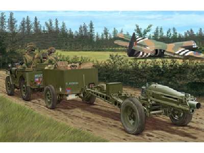 British Airborne 75mm Pack Howitzer & 1/4 Ton Truck w/Trailer - zdjęcie 1