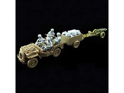 British Airborne 75mm Pack Howitzer & 1/4 Ton Truck w/Trailer - zdjęcie 21