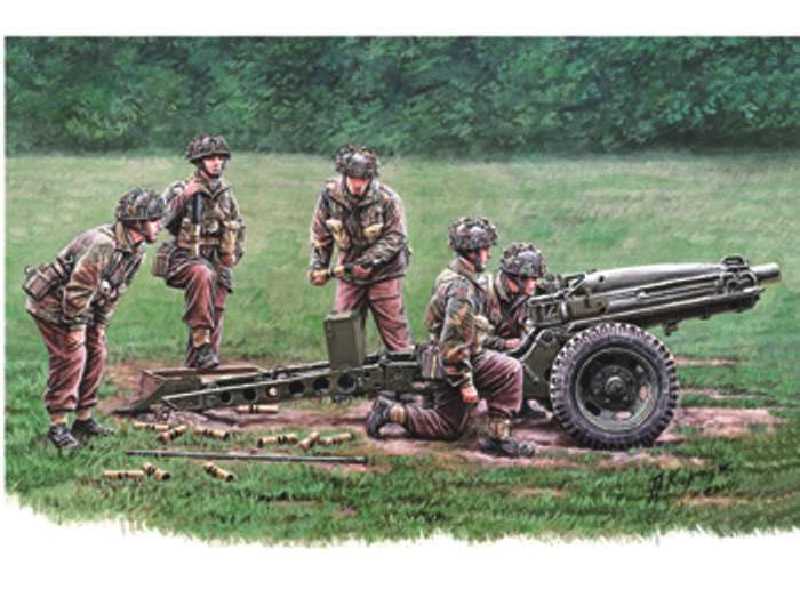75mm Pack Howitzer M1A1 British Airborne Version & Gun Crew - zdjęcie 1 75mm Pack Howitzer M1A1 British Airborne Version & Gun Crew - zdjęcie 1