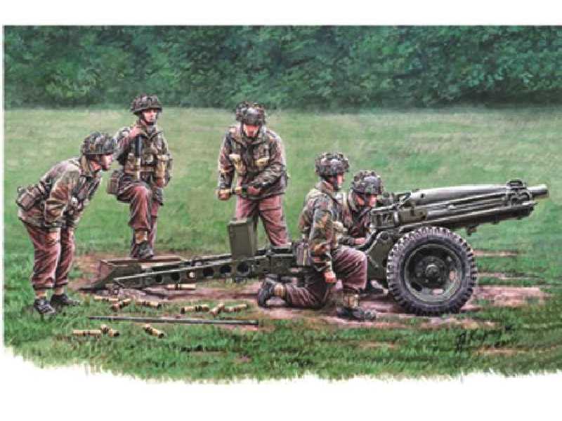 75mm Pack Howitzer M1A1 British Airborne Version & Gun Crew - zdjęcie 1