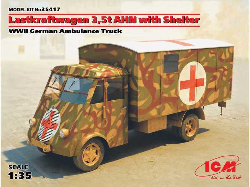 Lastkraftwagen 3.5 t AHN with Shelter - niemiecki ambulans - zdjęcie 1