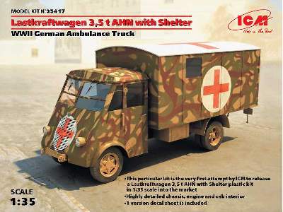 Lastkraftwagen 3.5 t AHN with Shelter - niemiecki ambulans - zdjęcie 14
