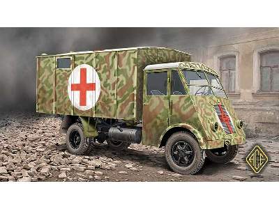 3,5t Renault AHR francuska ciężarówka ambulans - zdjęcie 1
