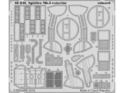 Spitfire Mk. I exterior 1/48 - Airfix - zdjęcie 1