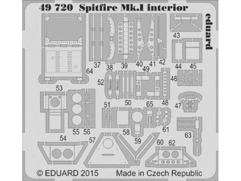 Spitfire Mk. I interior S. A. 1/48 - Airfix - zdjęcie 1 Spitfire Mk. I interior S. A. 1/48 - Airfix - zdjęcie 1