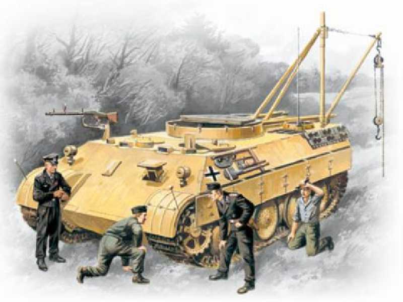Bergepanther ARV (wersja wczesna) z załogą - zdjęcie 1 Bergepanther ARV (wersja wczesna) z załogą - zdjęcie 1