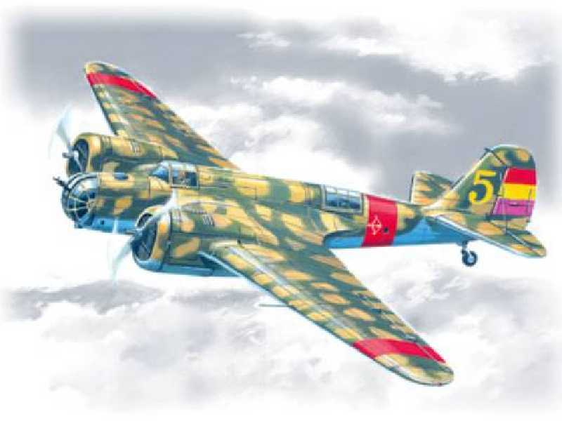 Bombowiec SB 2M-100 Katiushka - Hiszpania - zdjęcie 1 Bombowiec SB 2M-100 Katiushka - Hiszpania - zdjęcie 1