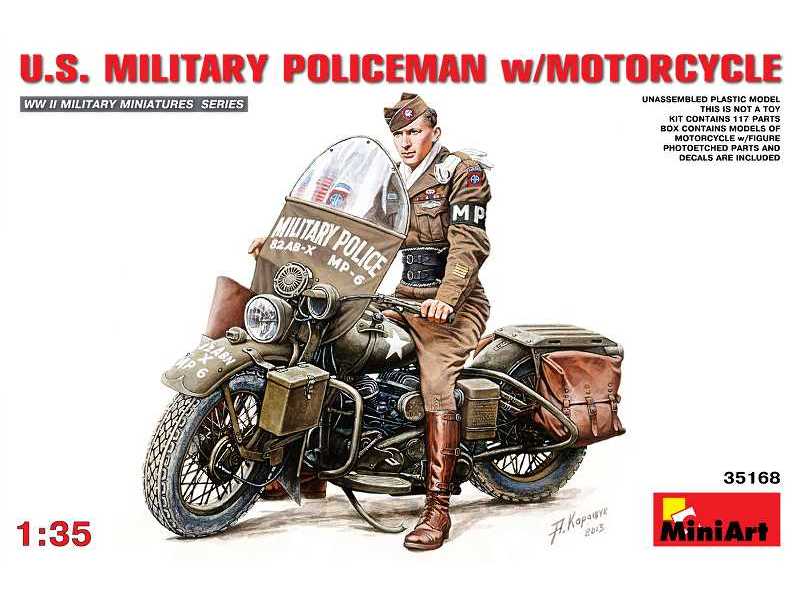 Amerykański żandarm na motocyklu - zdjęcie 1 Amerykański żandarm na motocyklu - zdjęcie 1