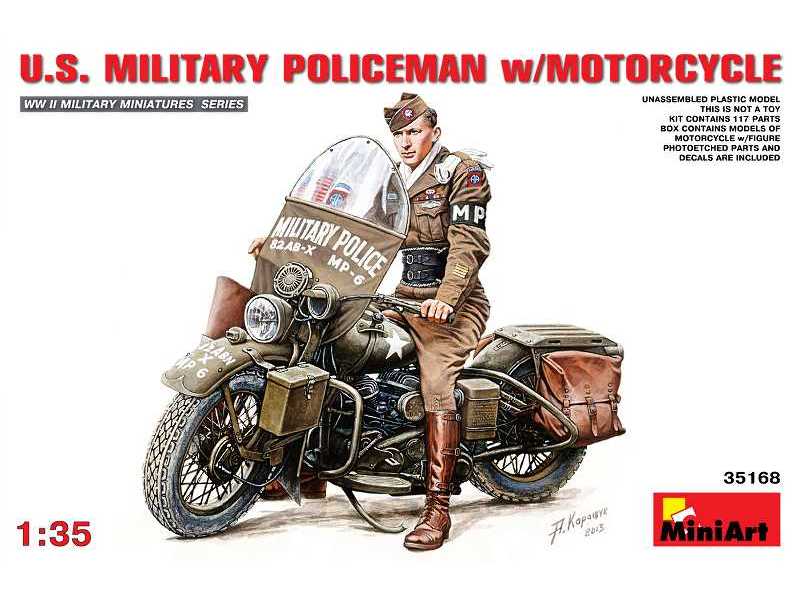 Amerykański żandarm na motocyklu - zdjęcie 1