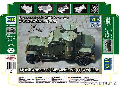 Austin MK IV - brytyjski samochód pancerny - I W.Ś. - zdjęcie 1