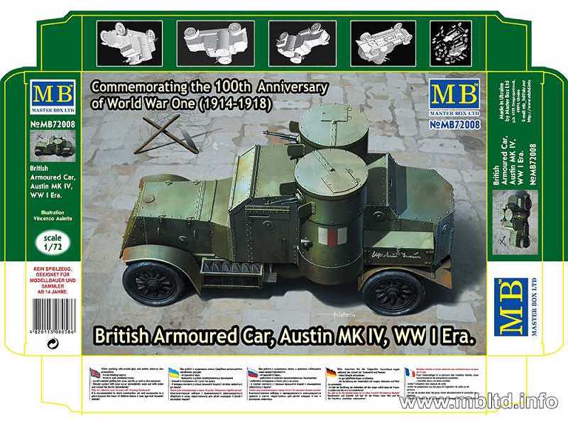 Austin MK IV - brytyjski samochód pancerny - I W.Ś. - zdjęcie 1 Austin MK IV - brytyjski samochód pancerny - I W.Ś. - zdjęcie 1