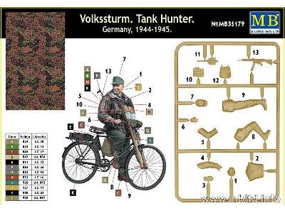 Rowerzysta Volkssturm. Tank Hunter. Niemcy 1944-1945 - zdjęcie 2