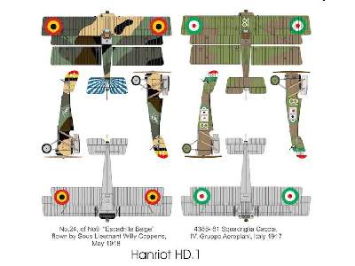 Hanriot HD.1 - double set - zdjęcie 2