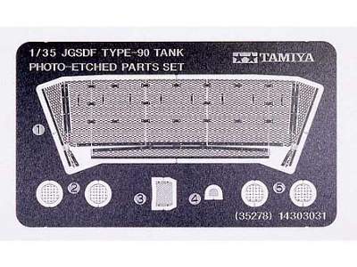 JGSDF Type90 Tank Etched Set        - zdjęcie 1