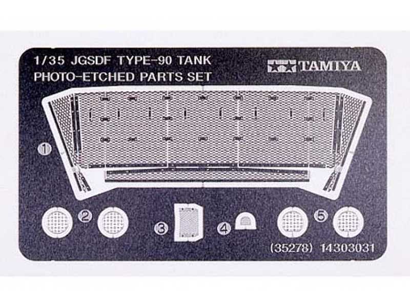 JGSDF Type90 Tank Etched Set        - zdjęcie 1
