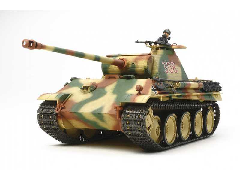 Panther Ausf.G wczesna - z silnikiem i figurką - zdjęcie 1 Panther Ausf.G wczesna - z silnikiem i figurką - zdjęcie 1