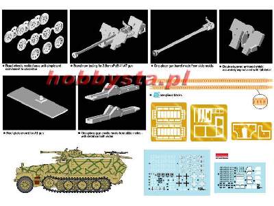 Sd. Kfz. 251/7 Ausf. C w/2.8cm sPzB 41 AT gun - zdjęcie 2