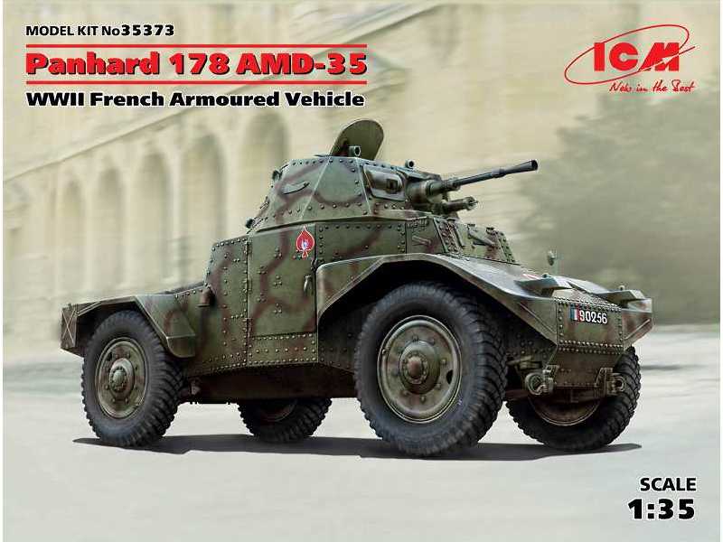Panhard 178 AMD-35 - francuski samochód pancerny II W.Ś. - zdjęcie 1 Panhard 178 AMD-35 - francuski samochód pancerny II W.Ś. - zdjęcie 1