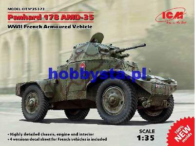 Panhard 178 AMD-35 - francuski samochód pancerny II W.Ś. - zdjęcie 8