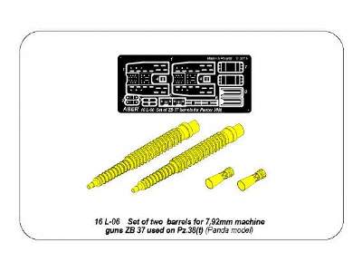 Zestaw dwóch luf ZB 37 do czołgu Pz 38(t) - zdjęcie 13