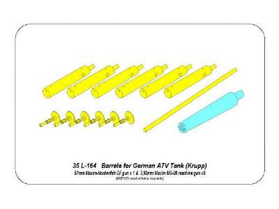 Zestaw luf do niemieckiego czołgu A7V  - zdjęcie 10