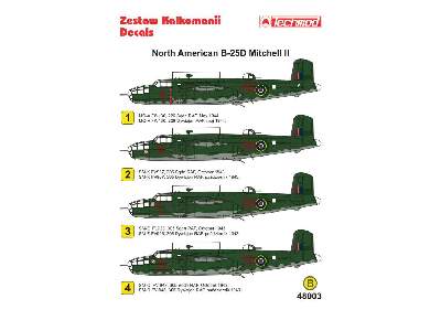 Kalkomania - North American B-25D Mitchell II - zdjęcie 2