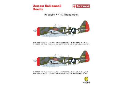 Kalkomania - Republic P-47D Thunderbolt - zdjęcie 2