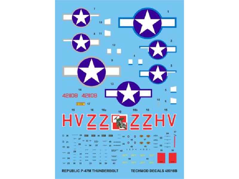 Kalkomania - Republic P-47M Thunderbolt - zdjęcie 1